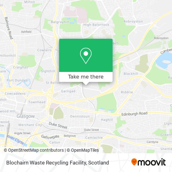 Blochairn Waste Recycling Facility map