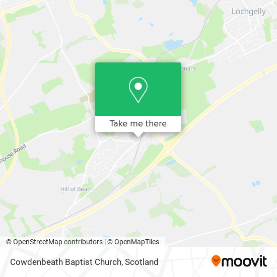 Cowdenbeath Baptist Church map