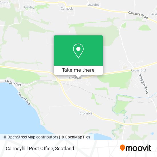 Cairneyhill Post Office map