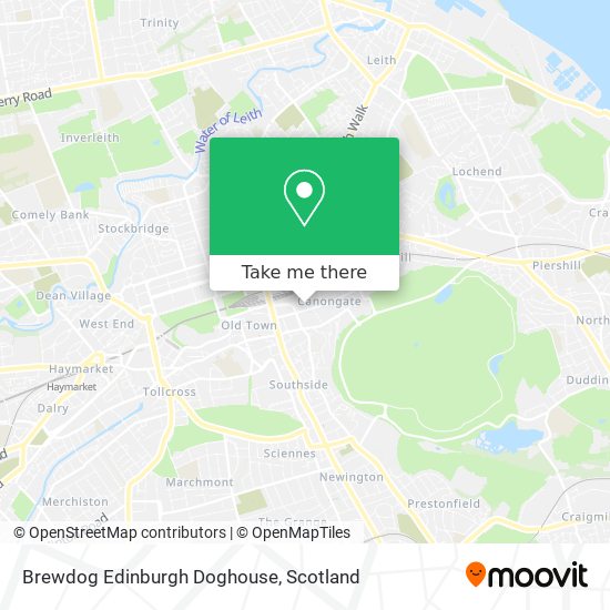 Brewdog Edinburgh Doghouse map