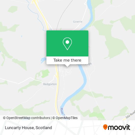 Luncarty House map