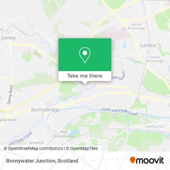 Bonnywater Junction map