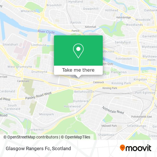 Glasgow Rangers Fc map