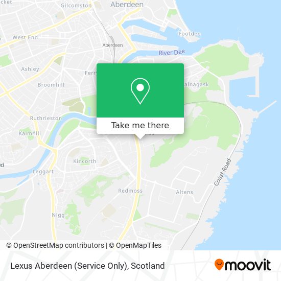 Lexus Aberdeen (Service Only) map