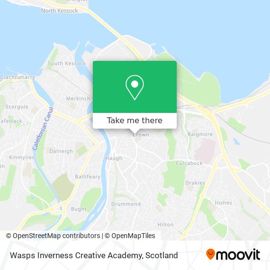 Wasps Inverness Creative Academy map