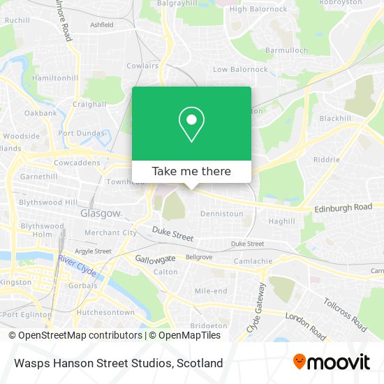 Wasps Hanson Street Studios map