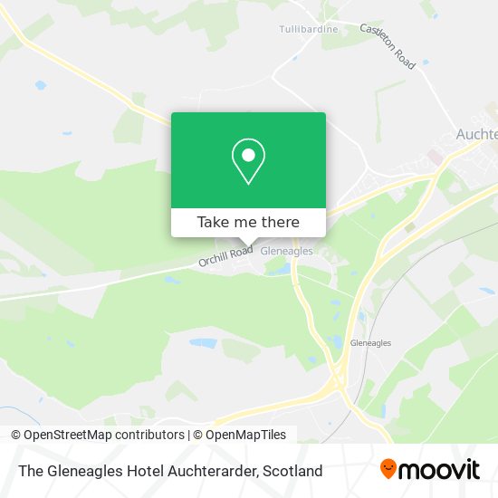 The Gleneagles Hotel Auchterarder map