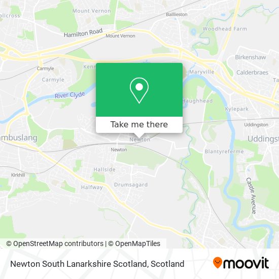 Newton South Lanarkshire Scotland map