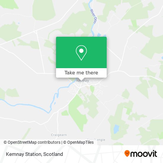 Kemnay Station map