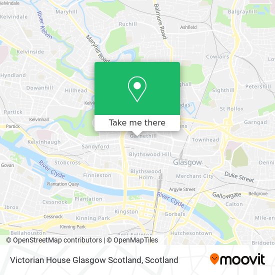 Victorian House Glasgow Scotland map