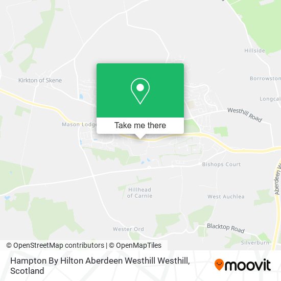 Hampton By Hilton Aberdeen Westhill Westhill map