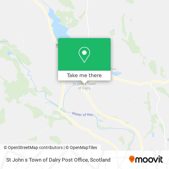 St John s Town of Dalry Post Office map