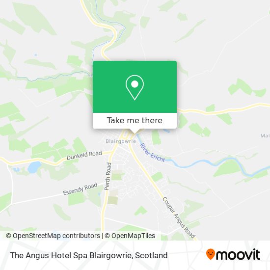 The Angus Hotel Spa Blairgowrie map