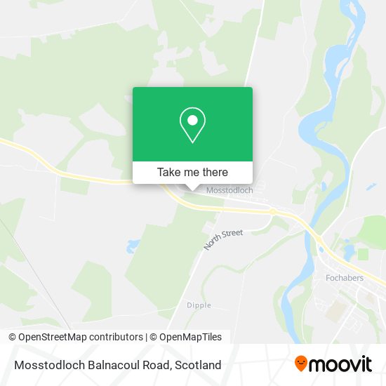 Mosstodloch Balnacoul Road map
