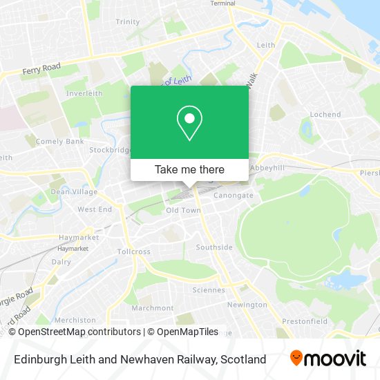 Edinburgh Leith and Newhaven Railway map