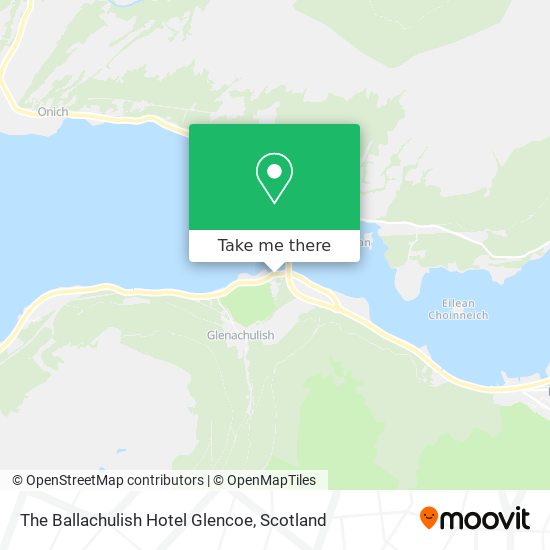 The Ballachulish Hotel Glencoe map