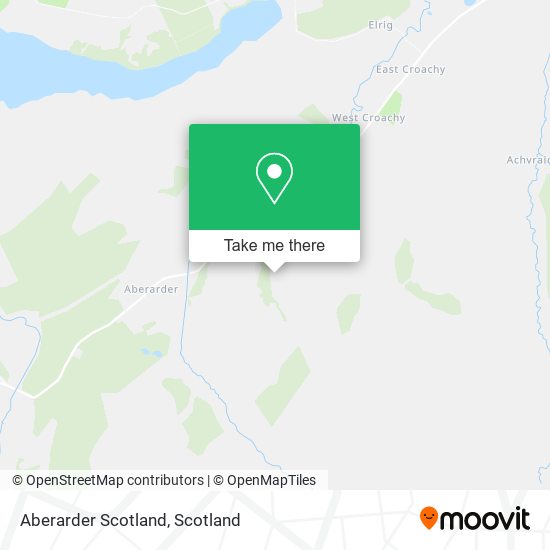 Aberarder Scotland map