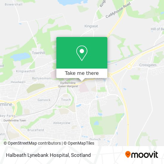 Halbeath Lynebank Hospital map
