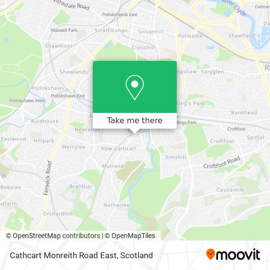Cathcart Monreith Road East map