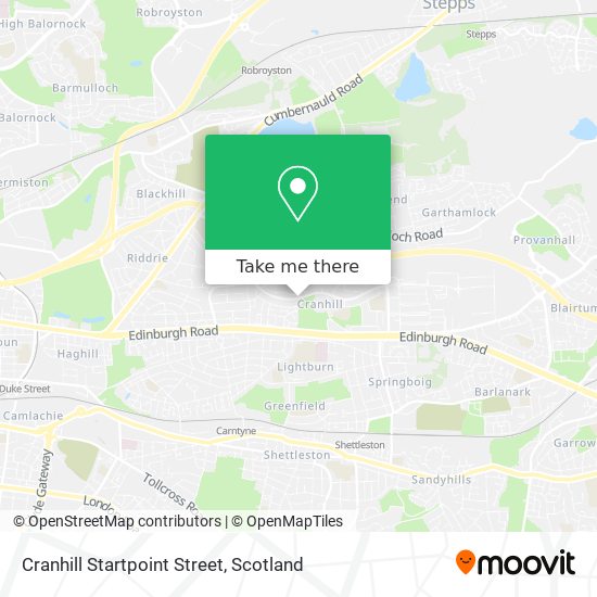 Cranhill Startpoint Street map