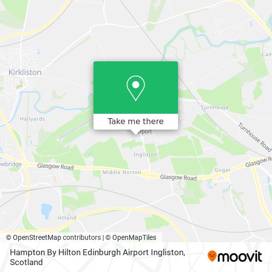 Hampton By Hilton Edinburgh Airport Ingliston map