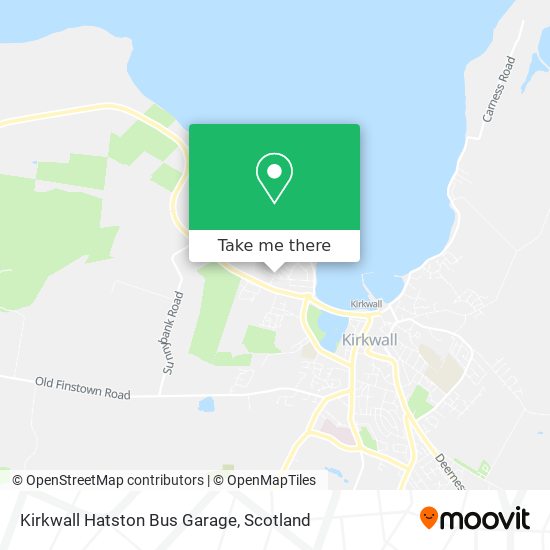 Kirkwall Hatston Bus Garage map