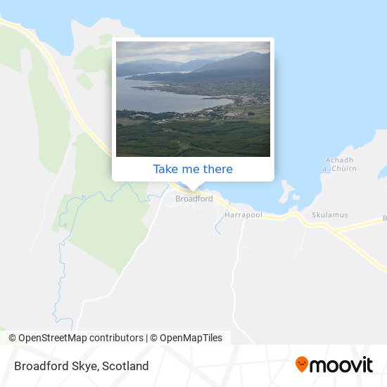Broadford Skye map