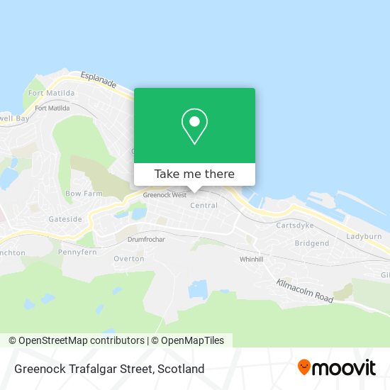 Greenock Trafalgar Street map