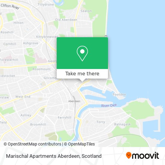 Marischal Apartments Aberdeen map