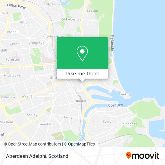 Aberdeen Adelphi map