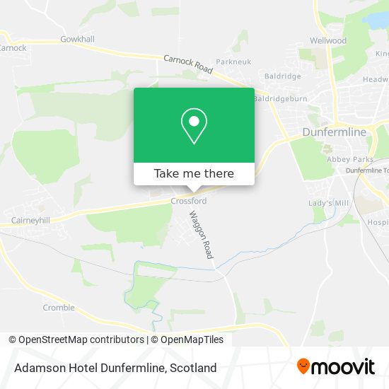 Adamson Hotel Dunfermline map