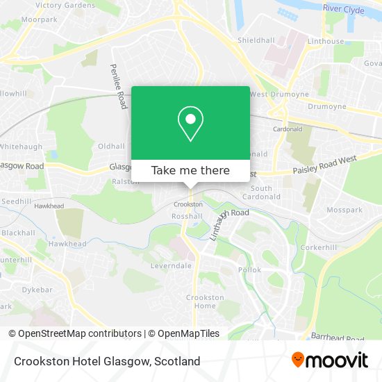 Crookston Hotel Glasgow map