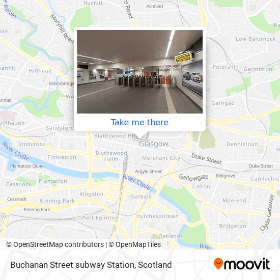 Buchanan Street subway Station map