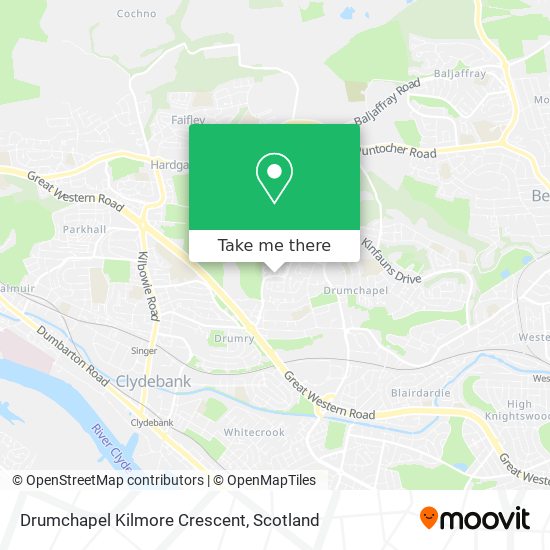 Drumchapel Kilmore Crescent map