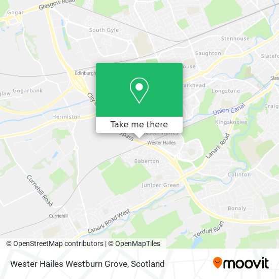Wester Hailes Westburn Grove map
