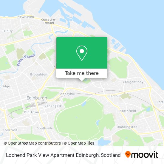 Lochend Park View Apartment Edinburgh map