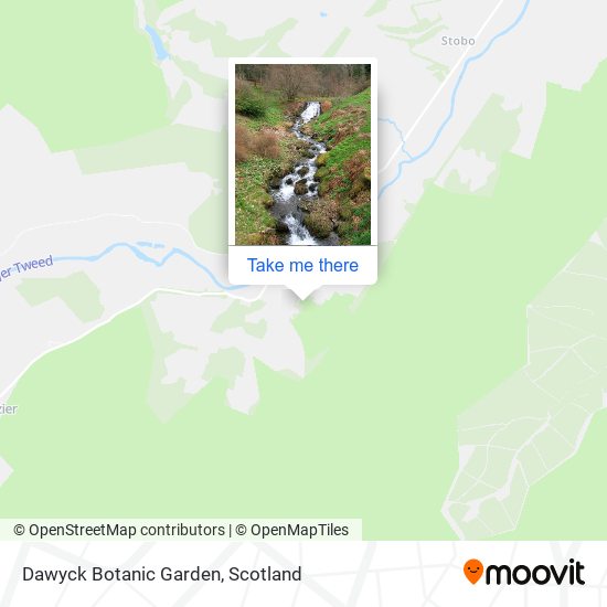 Dawyck Botanic Garden map