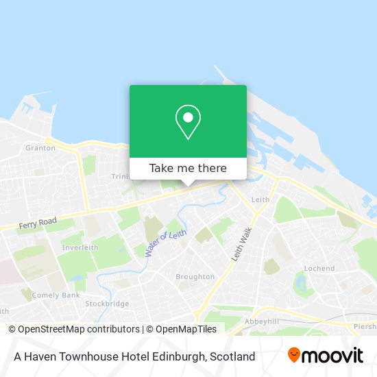 A Haven Townhouse Hotel Edinburgh map