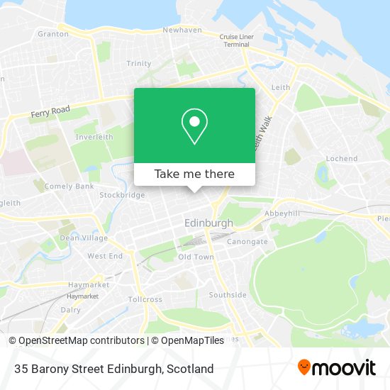 35 Barony Street Edinburgh map
