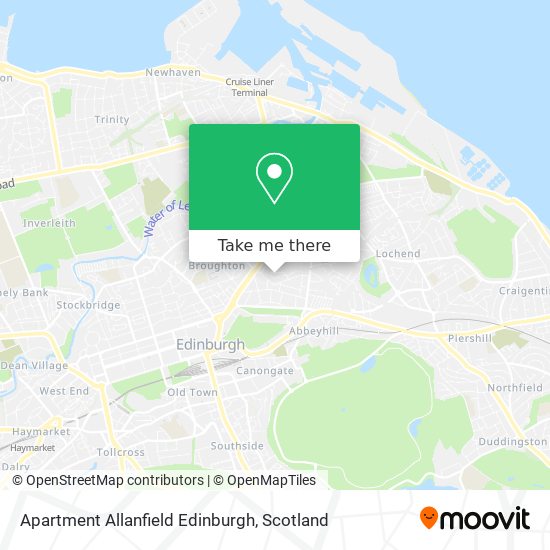 Apartment Allanfield Edinburgh map