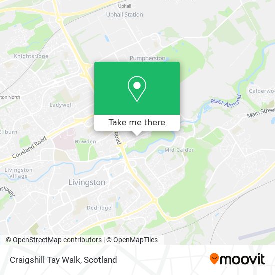 Craigshill Tay Walk map