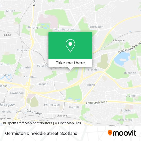 Germiston Dinwiddie Street map