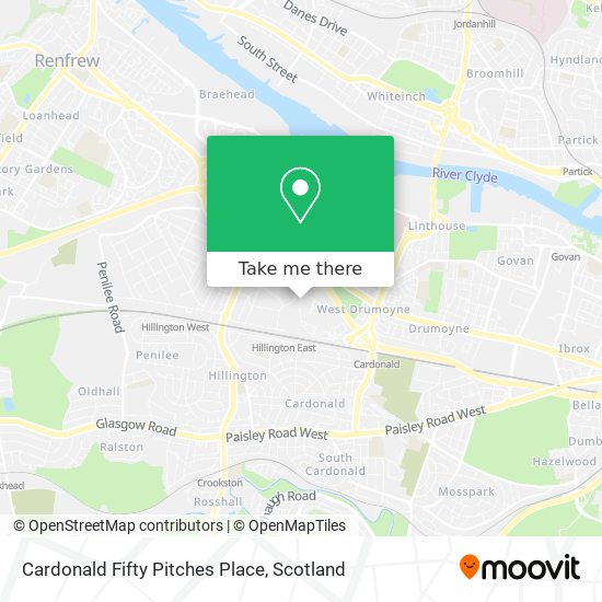 Cardonald Fifty Pitches Place map