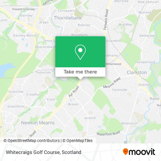 Whitecraigs Golf Course map