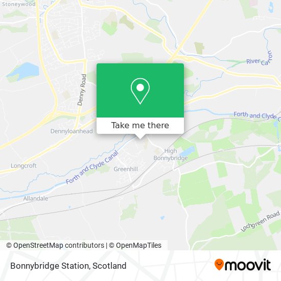Bonnybridge Station map