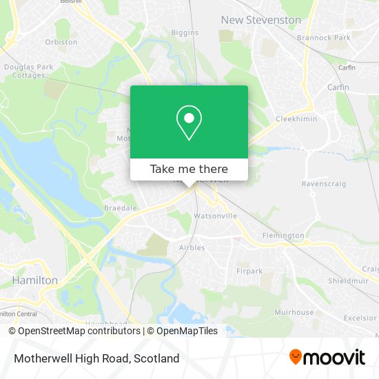 Motherwell High Road map