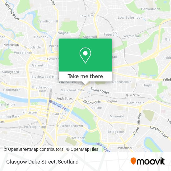 Glasgow Duke Street map