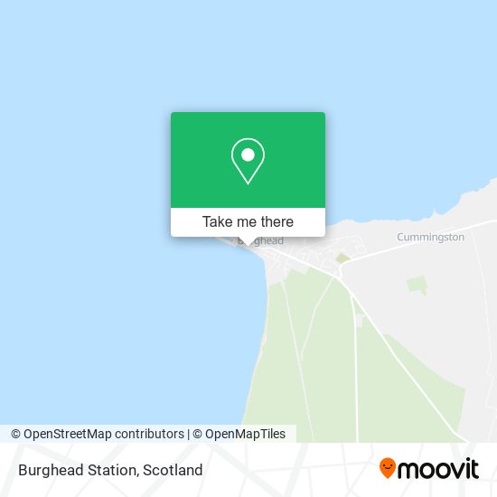 Burghead Station map