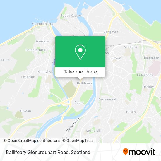 Ballifeary Glenurquhart Road map