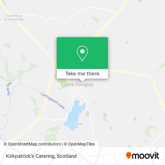 Kirkpatrick's Catering map